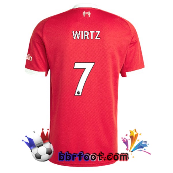 Maillot Foot FC Liverpool (WIRTZ 7) Domicile Rouge 2025/2026