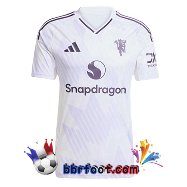 Maillot Foot Manchester United Exterieur Blanc 2025/2026