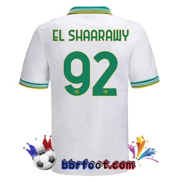 Maillot Foot AS Roma (EL SHAARAWY 92) Third Blanc 2025/2026