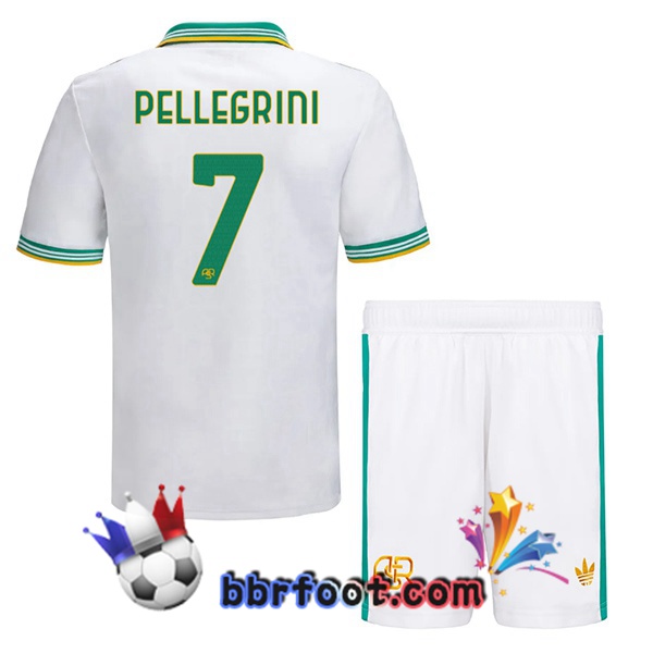Maillot Foot AS Roma (PELLEGRINI 7) Enfant Third Blanc 2025/2026