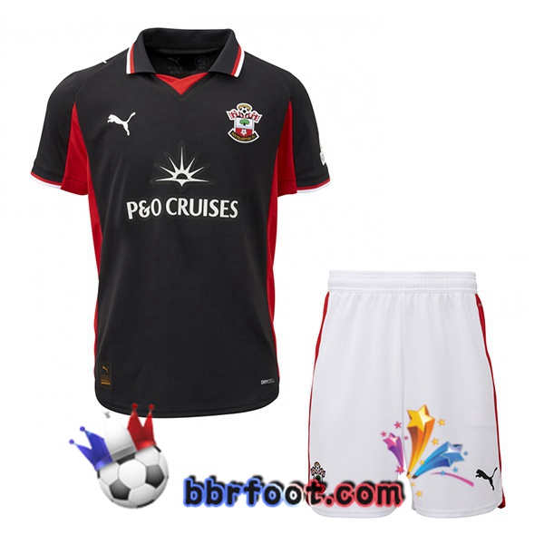 Maillot Foot Southampton FC Enfant Third Noir 2025/2026 Maillot Foot Southampton FC Enfant Third Noir 2025/2026