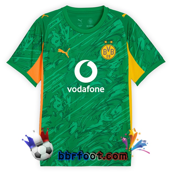 Maillot Foot Dortmund BVB Gardien de but Vert 2025/2026