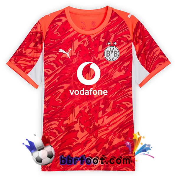 Maillot Foot Dortmund BVB Gardien de but Rouge 2025/2026