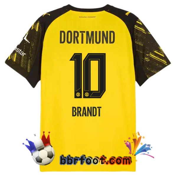 Maillot Foot Dortmund BVB (Brandt 10) Domicile Jaune 2025/2026