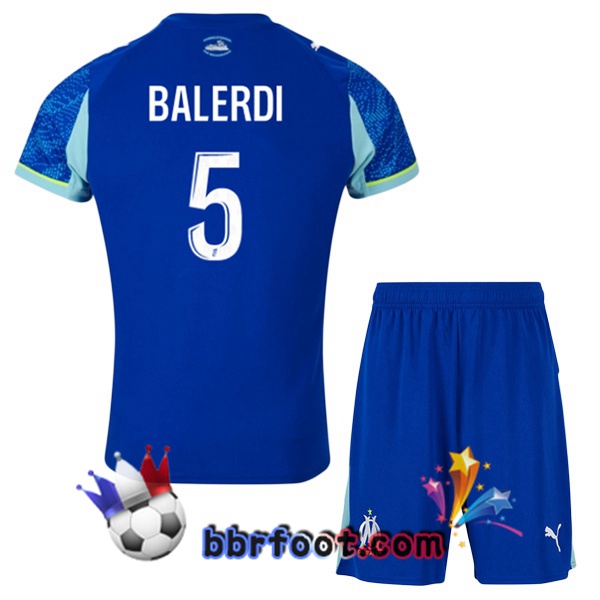 Maillot Foot Marseille OM (BALERDI 5) Enfant Third Bleu 2025/2026