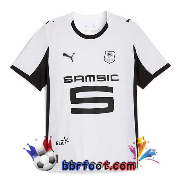 Maillot Foot Stade Rennais Exterieur Blanc 2025/2026