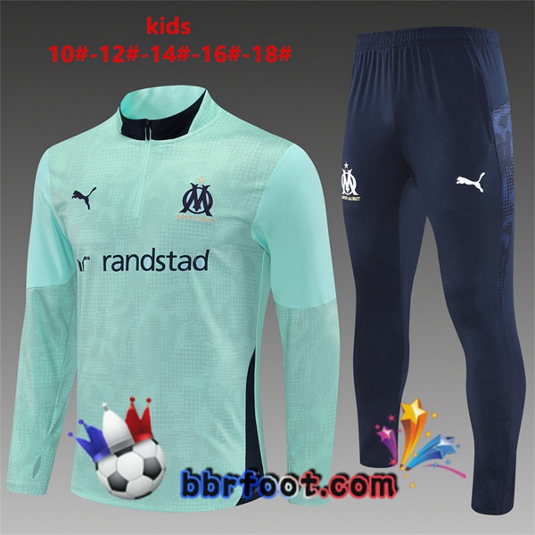 Survetement Foot Marseille OM Enfant Vert 2025/2026