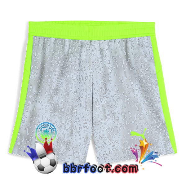 Maillot Foot Manchester City Third Gris Vert 2025/2026