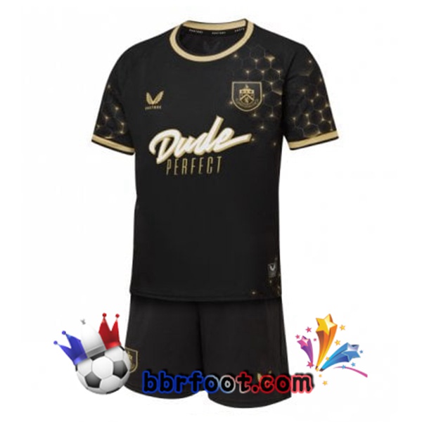 Maillot Foot Burnley Enfant Third Noir 2025/2026