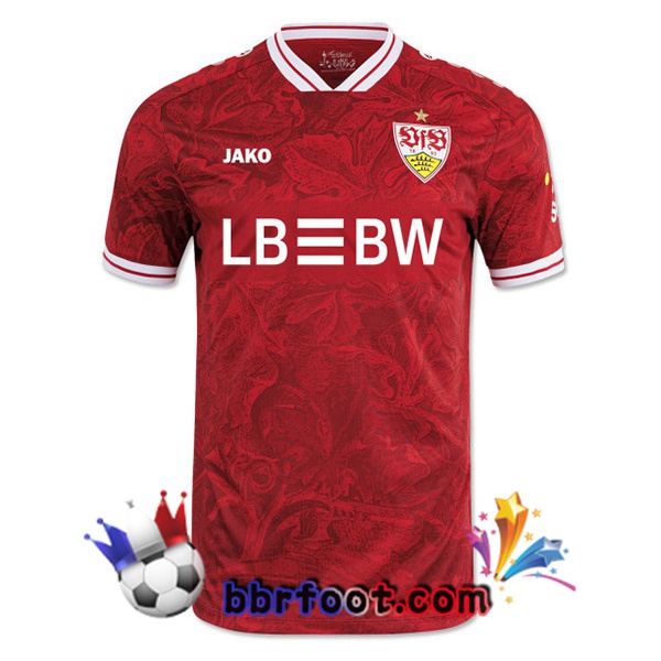 Maillot Foot VfB Stuttgart Exterieur Rouge 2025/2026