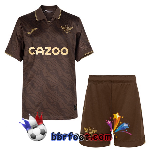 Maillot Foot Brentford FC Enfant Exterieur Marron 2025/2026