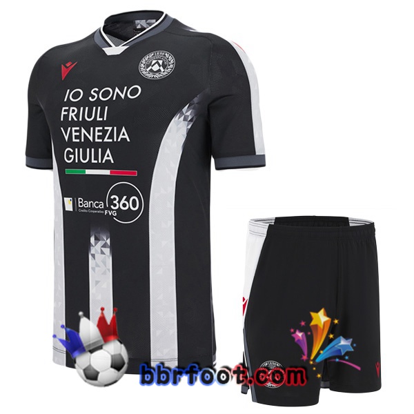 Maillot Foot Udinese Calcio Enfant Domicile Noir 2025/2026