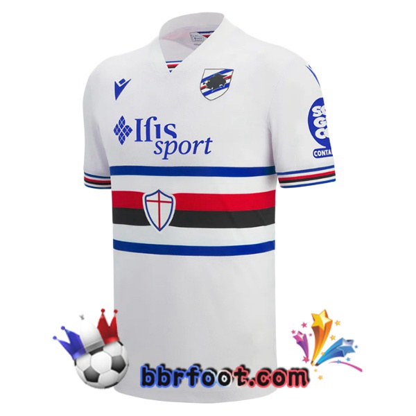 Maillot Foot UC Sampdoria Exterieur Blanc 2025/2026