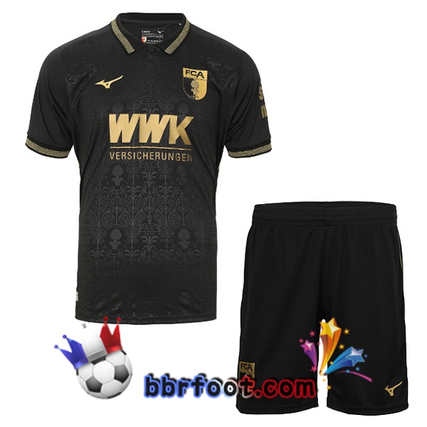 Maillot Foot FC Augsburg Enfant Third Noir 2025/2026