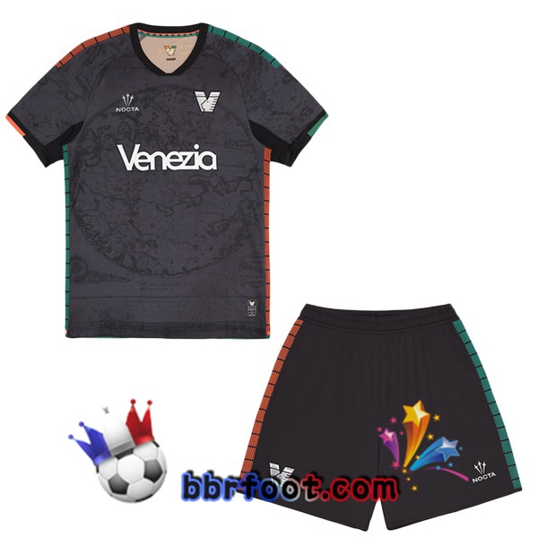 Maillot Foot Venise FC Enfant Domicile Noir 2025/2026