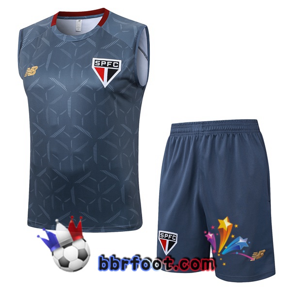 Gilet Foot Sao Paulo FC + Shorts Gris 2025/2026