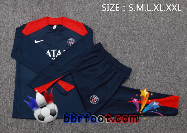 Survetement Foot Paris PSG Bleu Royal 2025/2026