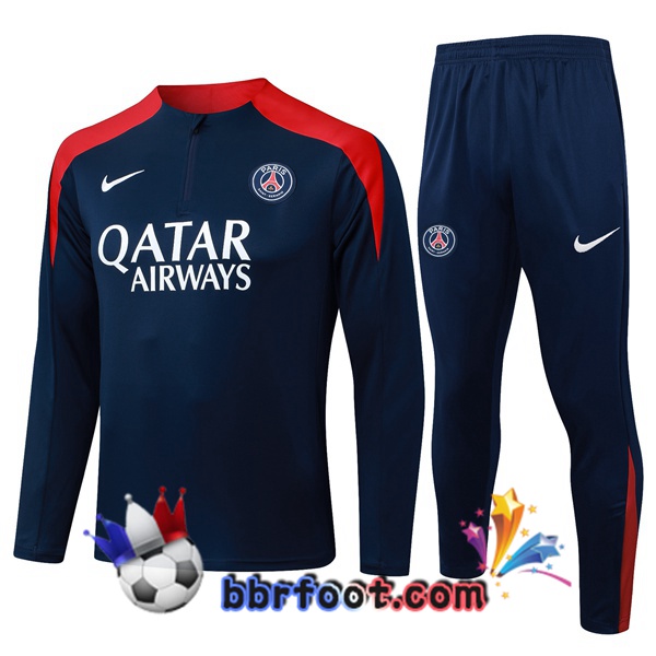 Survetement Foot Paris PSG Bleu Royal 2025/2026
