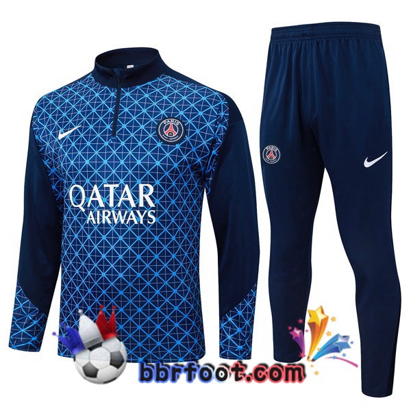 Survetement Foot Paris PSG Bleu Royal 2025/2026