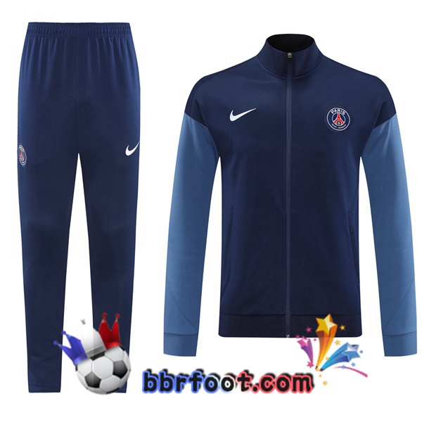Survetement Foot - Veste Paris PSG Bleu Royal 2025/2026