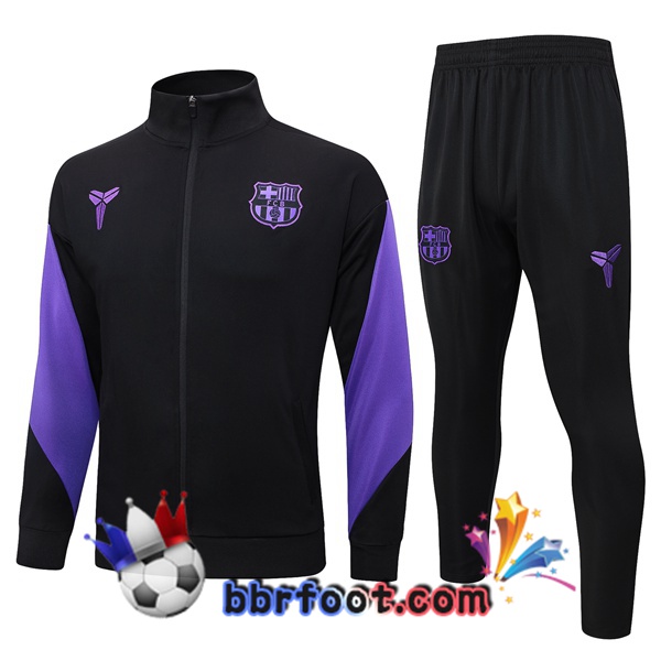 Survetement Foot - Veste FC Barcelone Noir 2025/2026