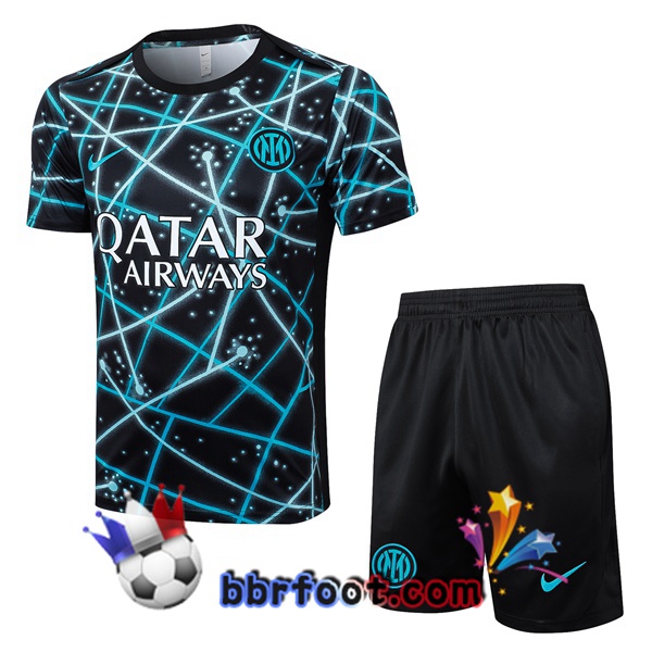 Ensemble Training T-Shirts Inter Milan + Shorts Noir 2025/2026