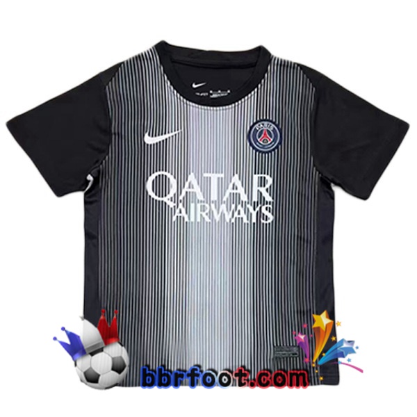Maillot Foot Paris PSG Gardien de but Noir 2025/2026
