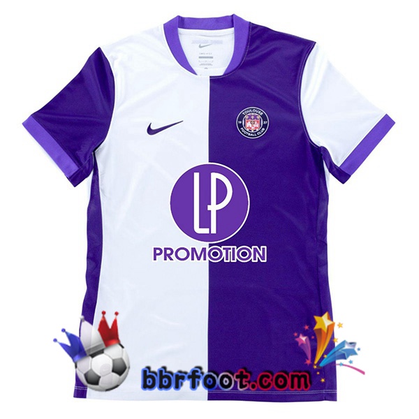 Maillot Foot Toulouse Domicile Pourpre Blanc 2025/2026