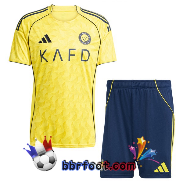 Maillot Foot Al-Nassr FC Enfant Domicile Jaune 2025/2026