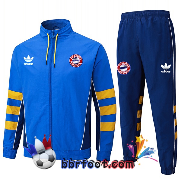 Survetement Foot - Veste Bayern Munich Bleu 2025/2026