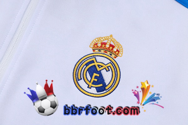 Survetement Foot - Veste Real Madrid Blanc 2025/2026