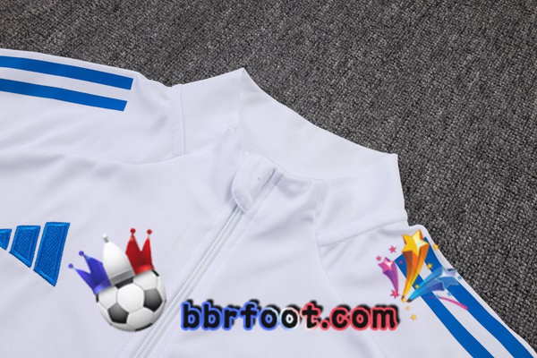 Survetement Foot - Veste Real Madrid Blanc 2025/2026