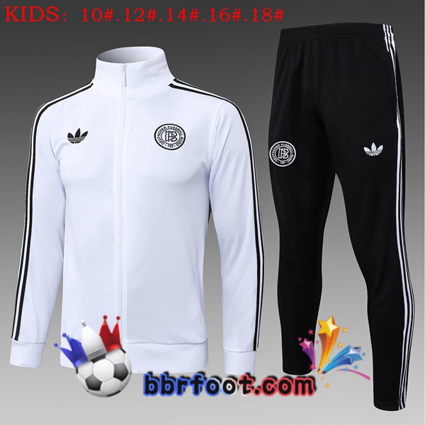 Survetement Foot - Veste Allemagne Enfant Blanc 2025/2026