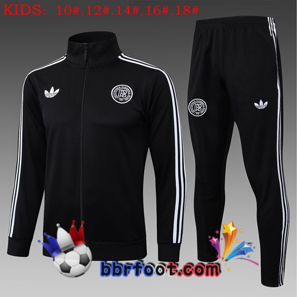 Survetement Foot - Veste Allemagne Enfant Noir 2025/2026