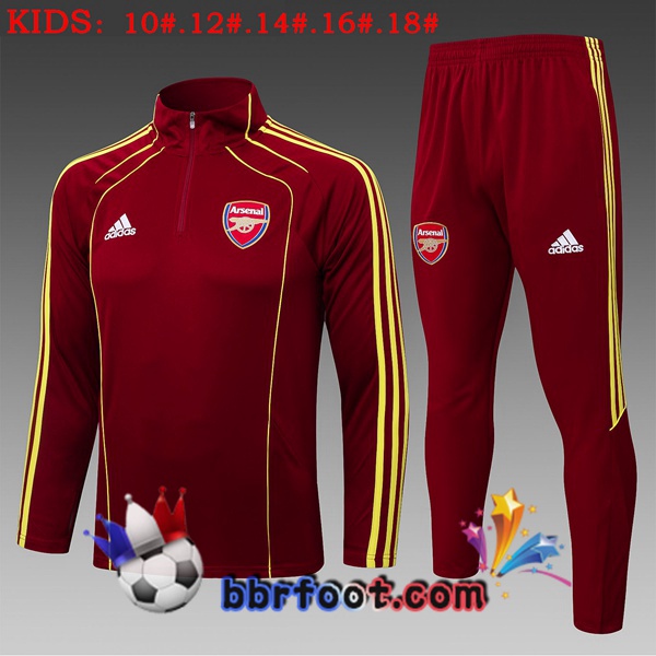 Survetement Foot Arsenal Enfant Rouge 2025/2026