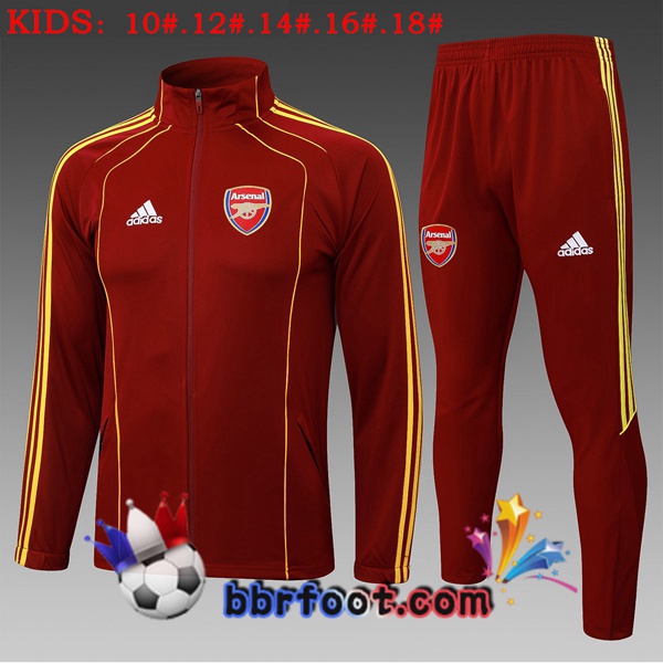 Survetement Foot - Veste Arsenal Enfant Rouge 2025/2026