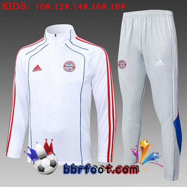 Survetement Foot Bayern Munich Enfant Blanc 2025/2026