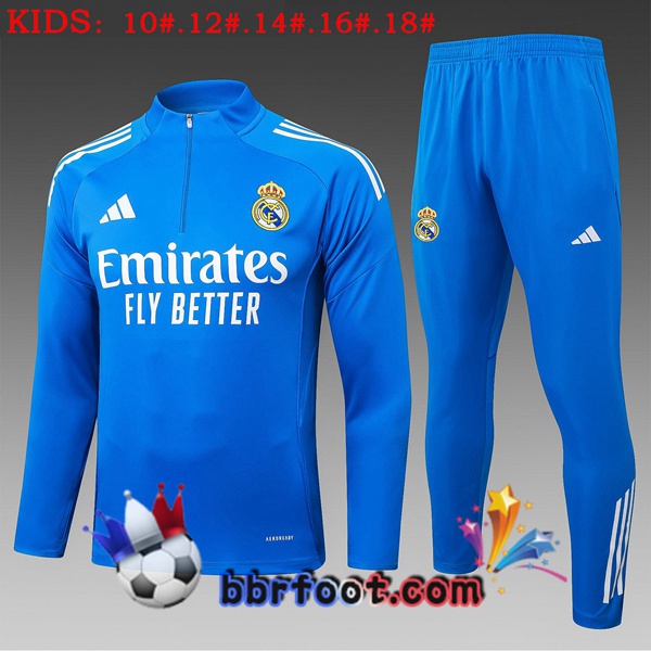 Survetement Foot Real Madrid Enfant Bleu 2025/2026