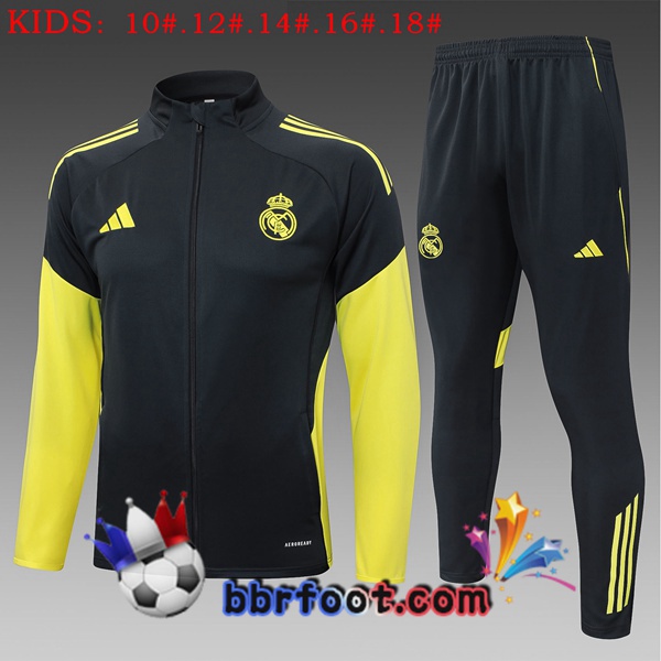 Survetement Foot Real Madrid Enfant Noir 2025/2026