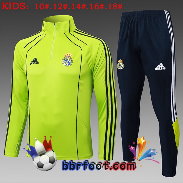 Survetement Foot Real Madrid Enfant Vert 2025/2026