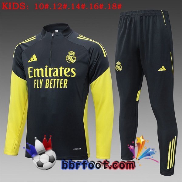 Survetement Foot Real Madrid Enfant Gris 2025/2026