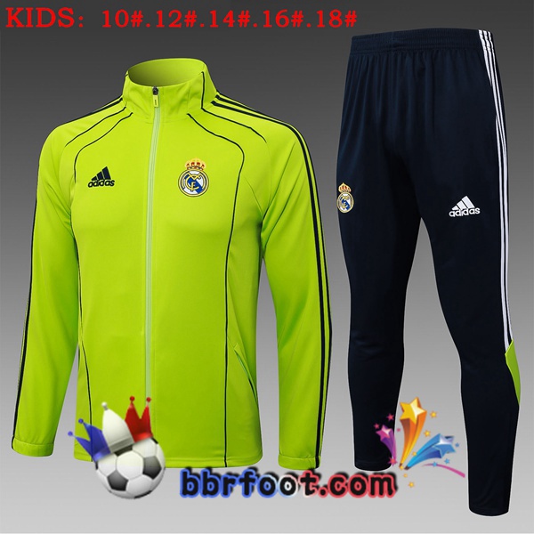 Survetement Foot - Veste Real Madrid Enfant Vert 2025/2026