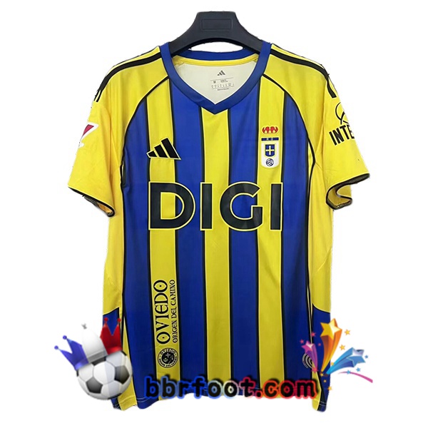 Maillot Foot Real Oviedo Exterieur Jaune 2025/2026