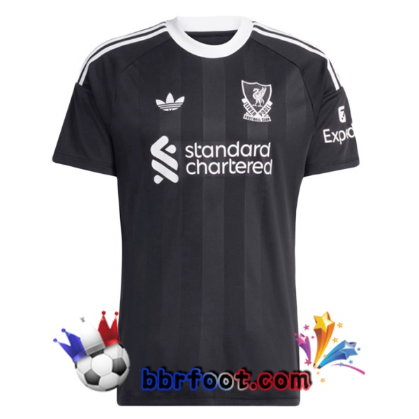 Maillot Foot FC Liverpool Gardien de but Noir 2025/2026