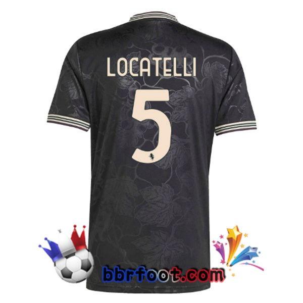Maillot Foot Juventus (LOCATELLI 5) Third Noir 2025/2026