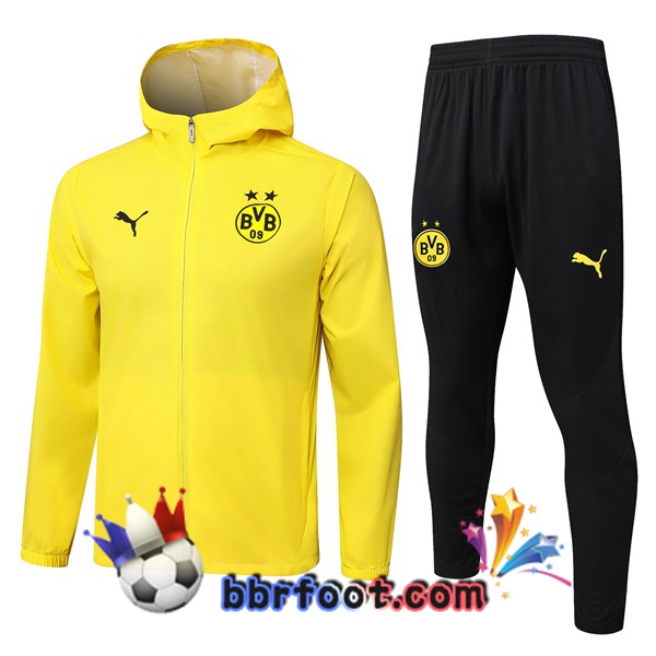 Survetement Foot - Coupe Vent Dortmund BVB Jaune 2025/2026