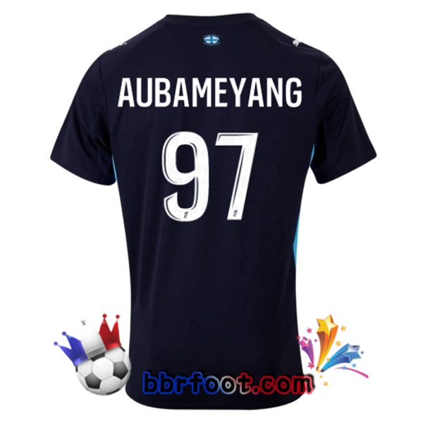 Maillot Foot Marseille OM (AUBAMEYANG 97) Exterieur Bleu Royal 2025/2026