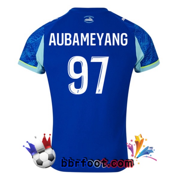Maillot Foot Marseille OM (AUBAMEYANG 97) Third Bleu 2025/2026