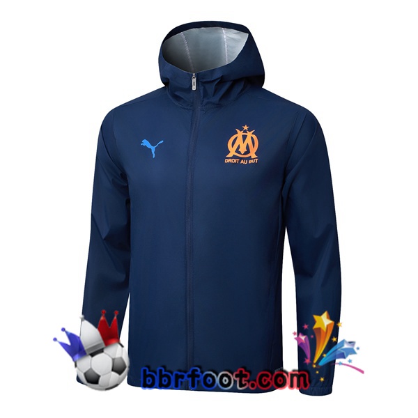 Coupe Vent Marseille OM Bleu Royal 2025/2026