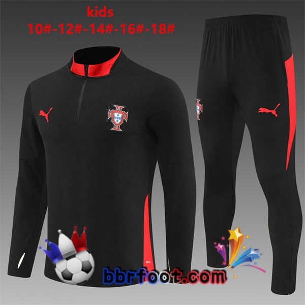 Survetement Foot Portugal Enfant Noir 2025/2026